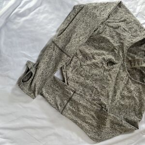 Gymshark Textured Gray Long Sleeve Top